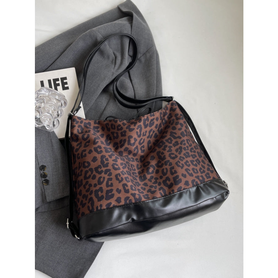 Leopard Dual Purpose Crossbody Bag Apparel and Accessories