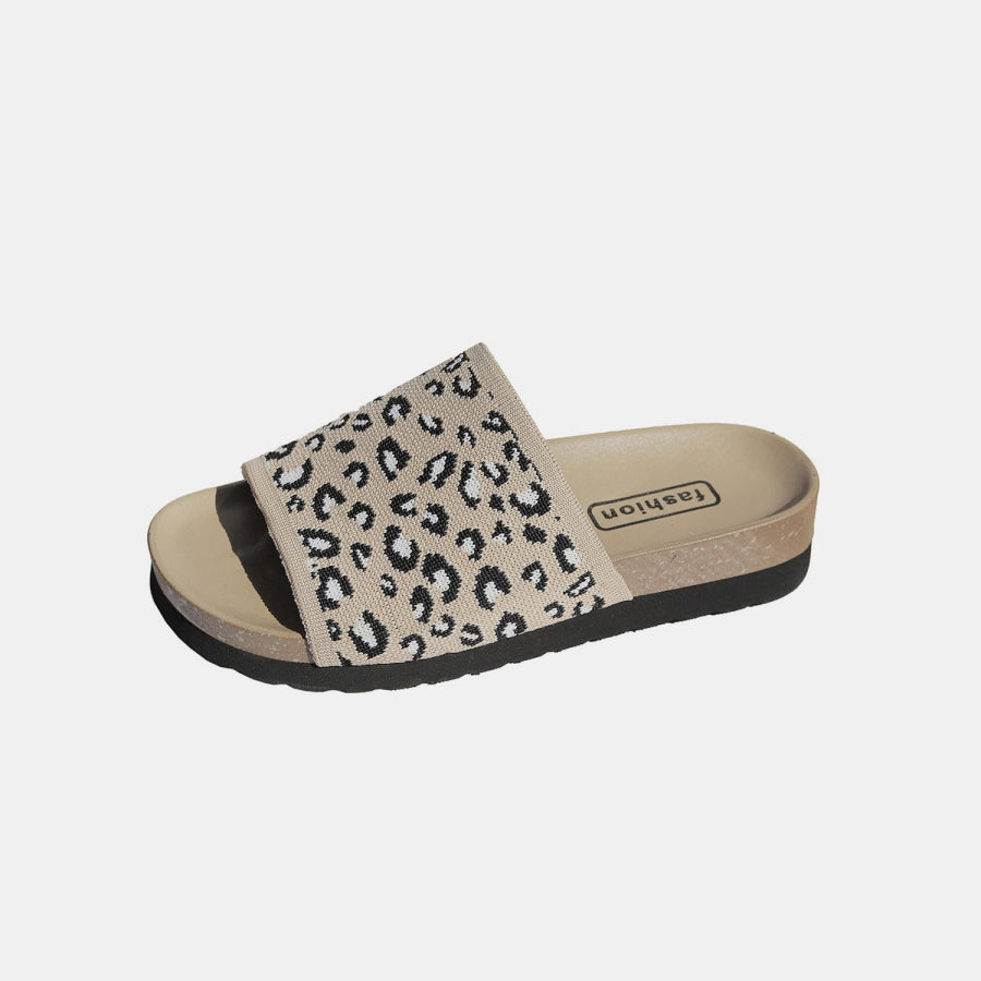 Leopard Open Toe Sandals Apparel and Accessories