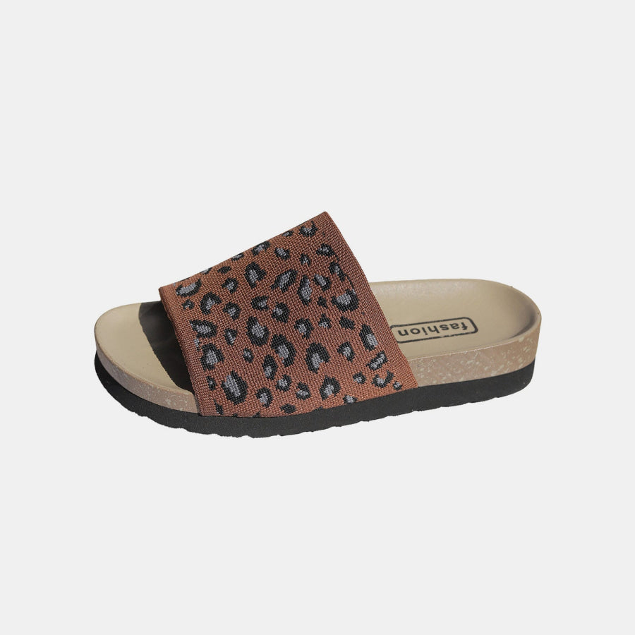 Leopard Open Toe Sandals Apparel and Accessories