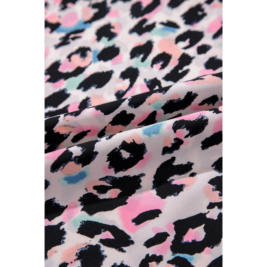 Leopard V-Neck T-Shirt Apparel and Accessories