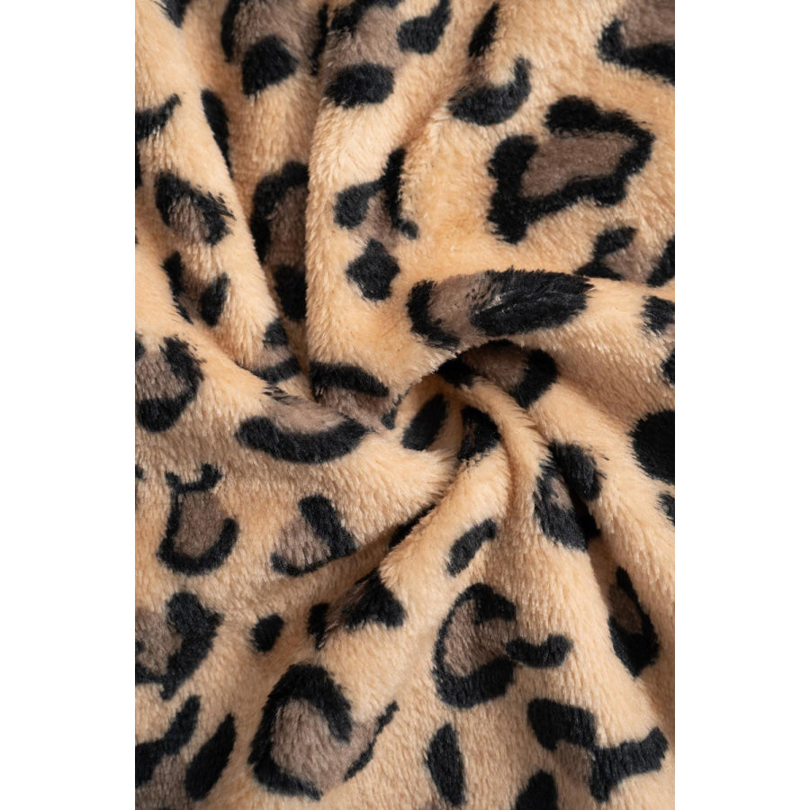 Leopard Wide Leg Pants Apparel and Accessories