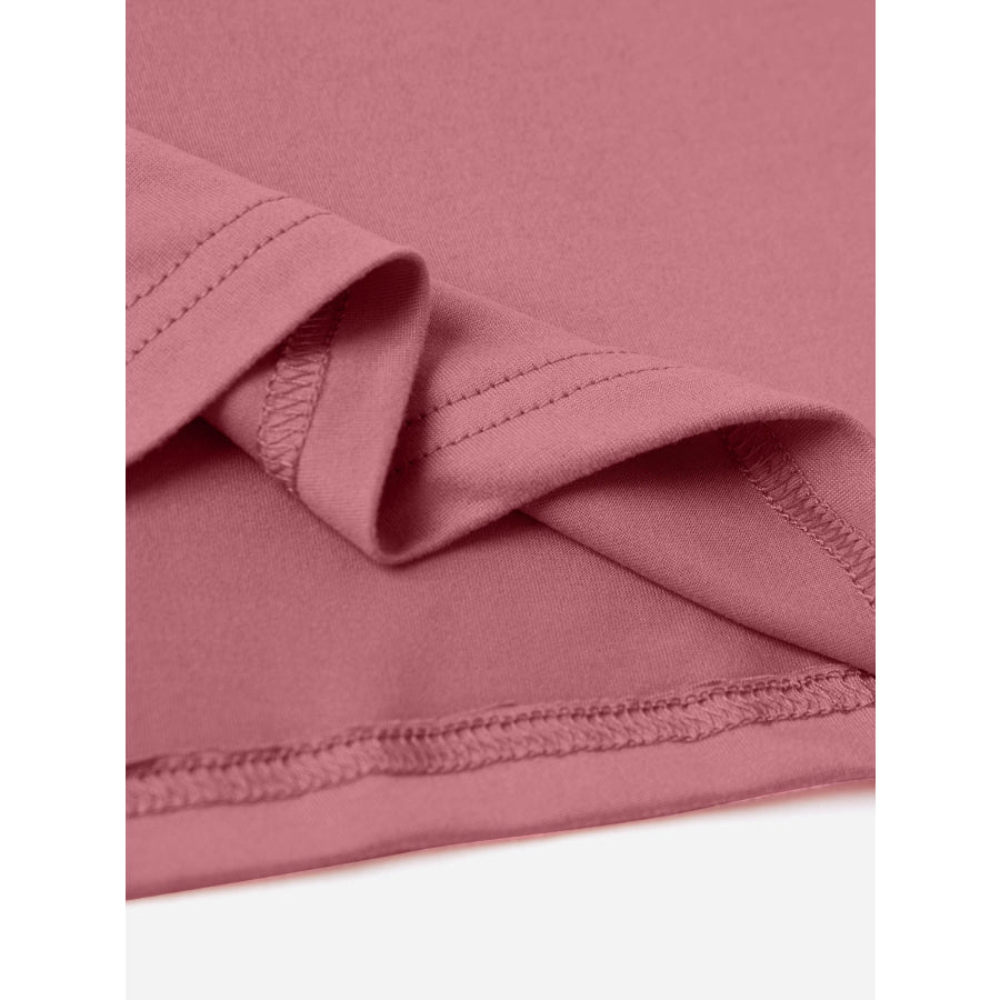 Letter Round Neck Short Sleeve T-Shirt Apparel and Accessories