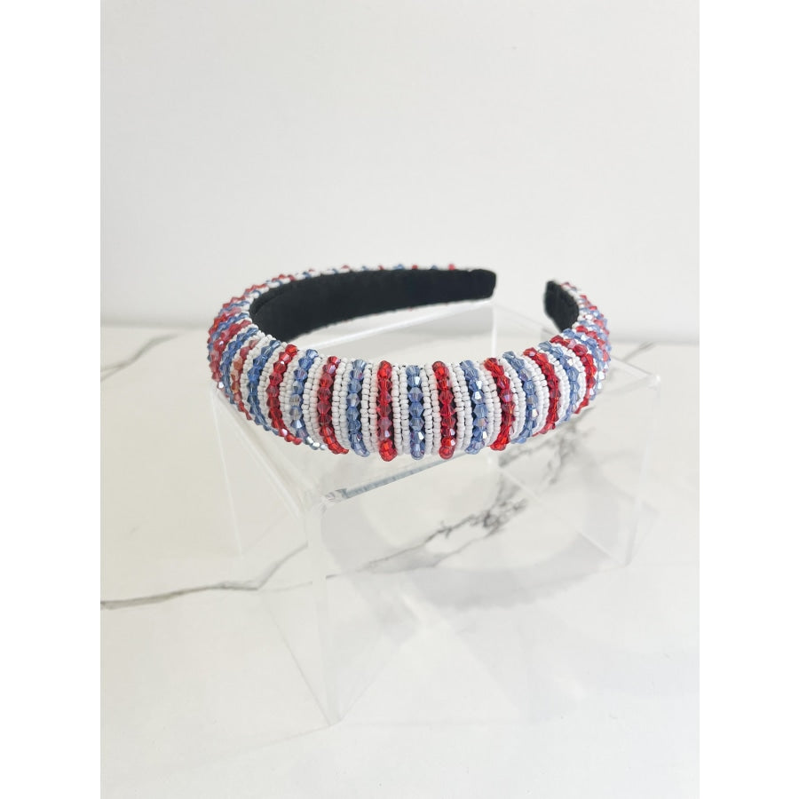 Liberty Mini Stripe Beaded Headband WS 600 Accessories
