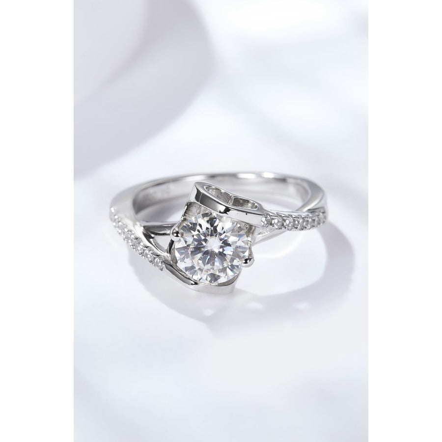 Limitless Love Platinum-Plated Moissanite Ring