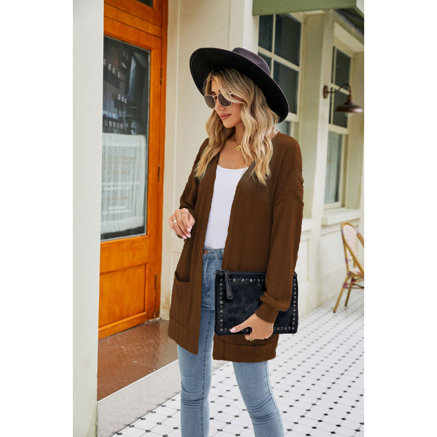 Long Sleeve Pocketed Cardigan