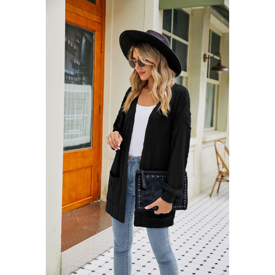 Long Sleeve Pocketed Cardigan