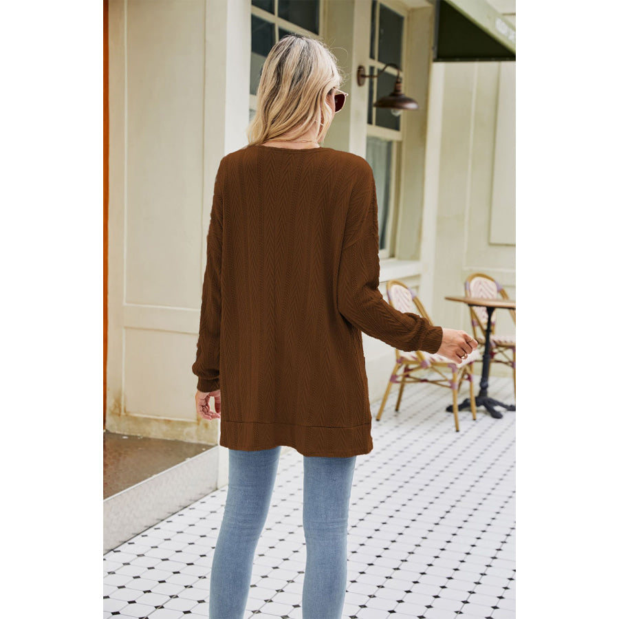 Long Sleeve Pocketed Cardigan