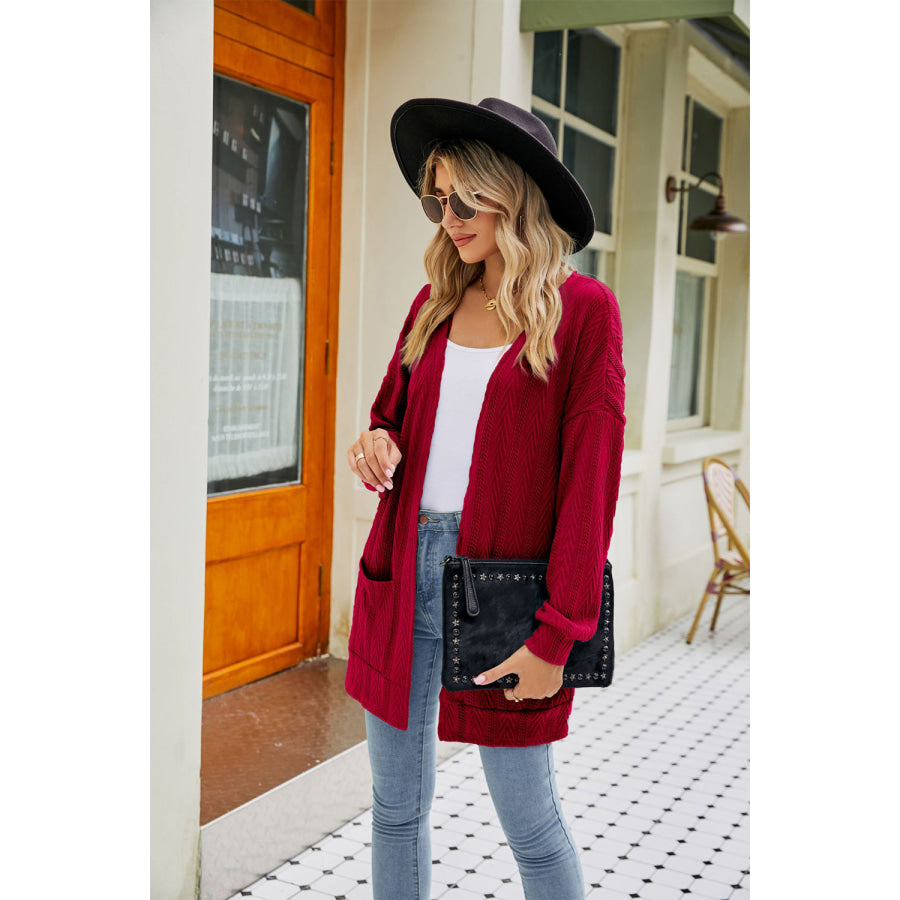 Long Sleeve Pocketed Cardigan