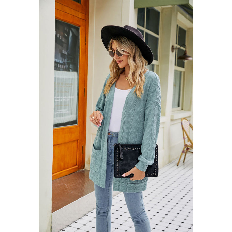 Long Sleeve Pocketed Cardigan