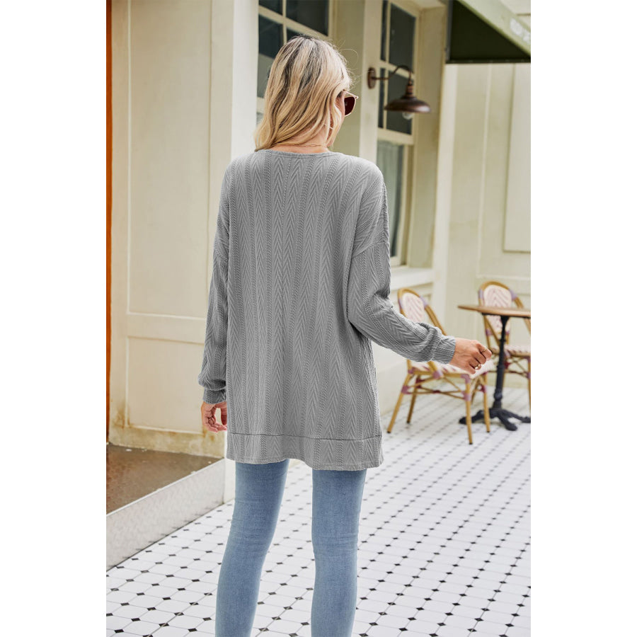 Long Sleeve Pocketed Cardigan