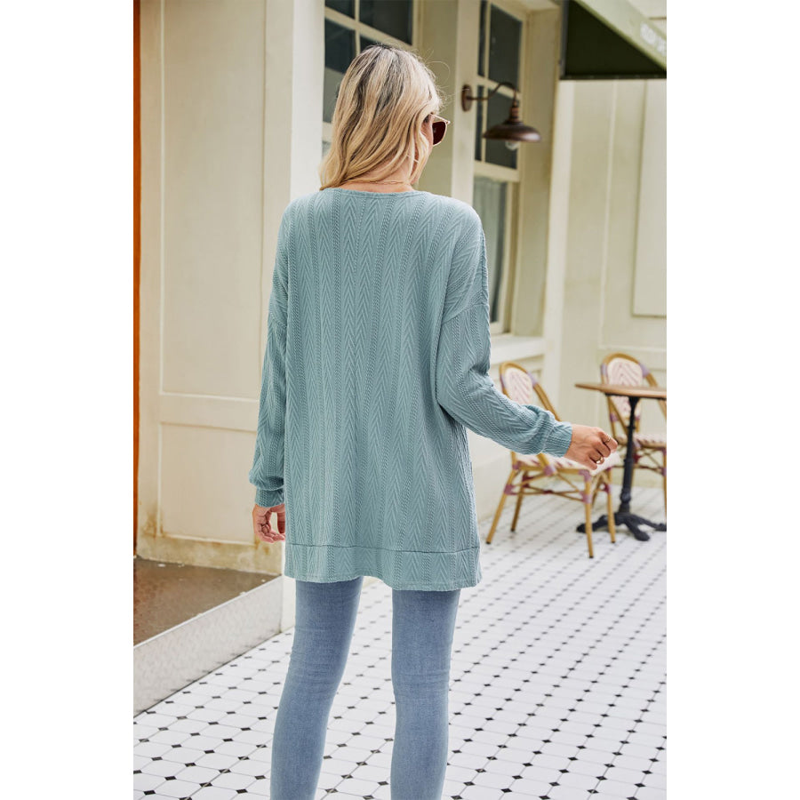 Long Sleeve Pocketed Cardigan