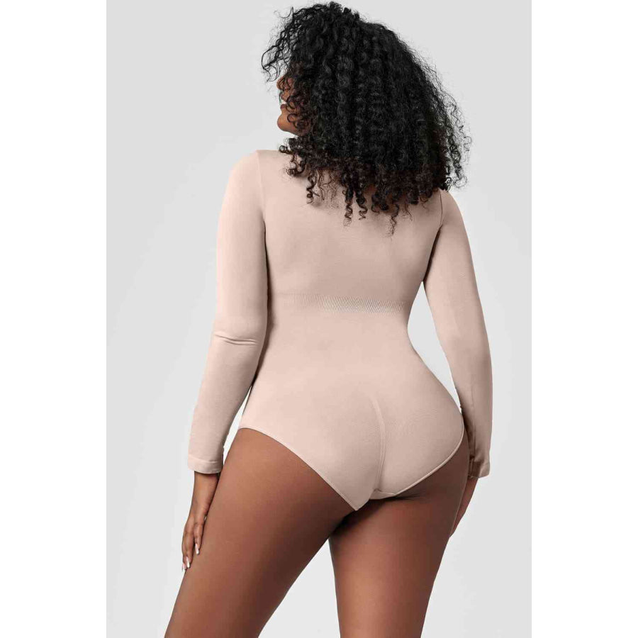 Long Sleeve Shaping Bodysuit Eggshell / S Clothing