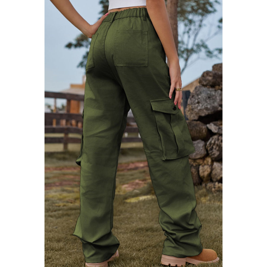 Loose Fit Long Jeans with Pockets