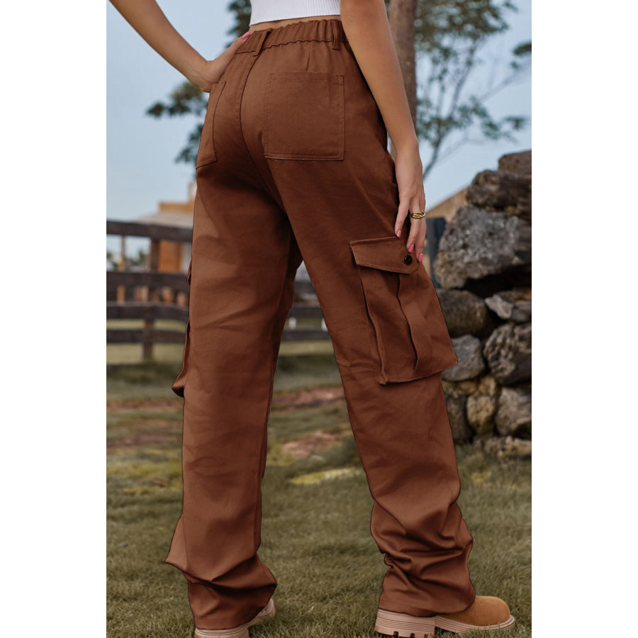 Loose Fit Long Jeans with Pockets