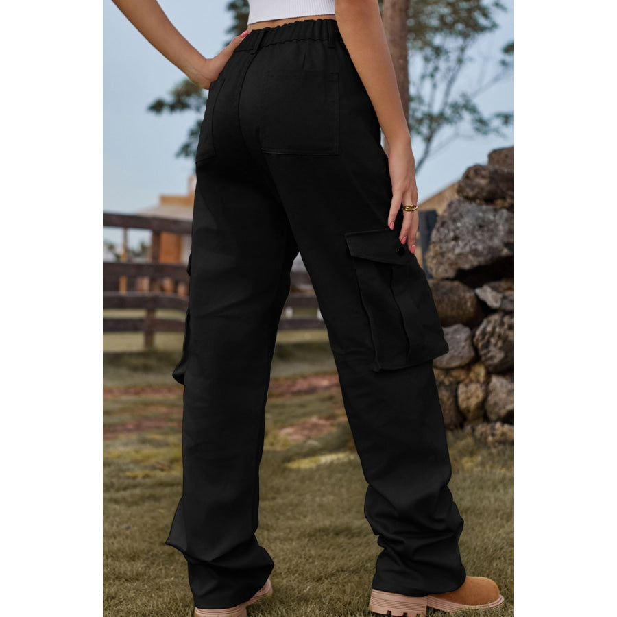 Loose Fit Long Jeans with Pockets