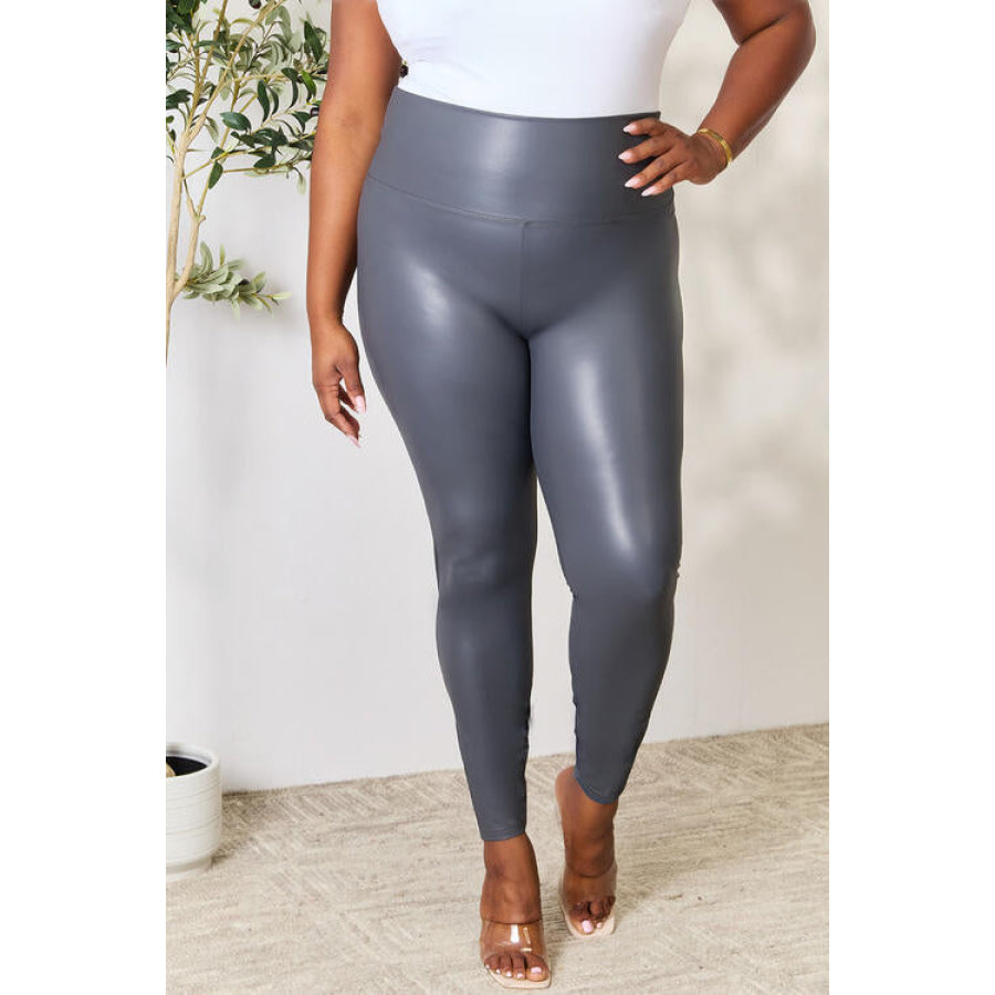 LOVEIT Full Size Wide Waistband High Waist Leggings Clothing