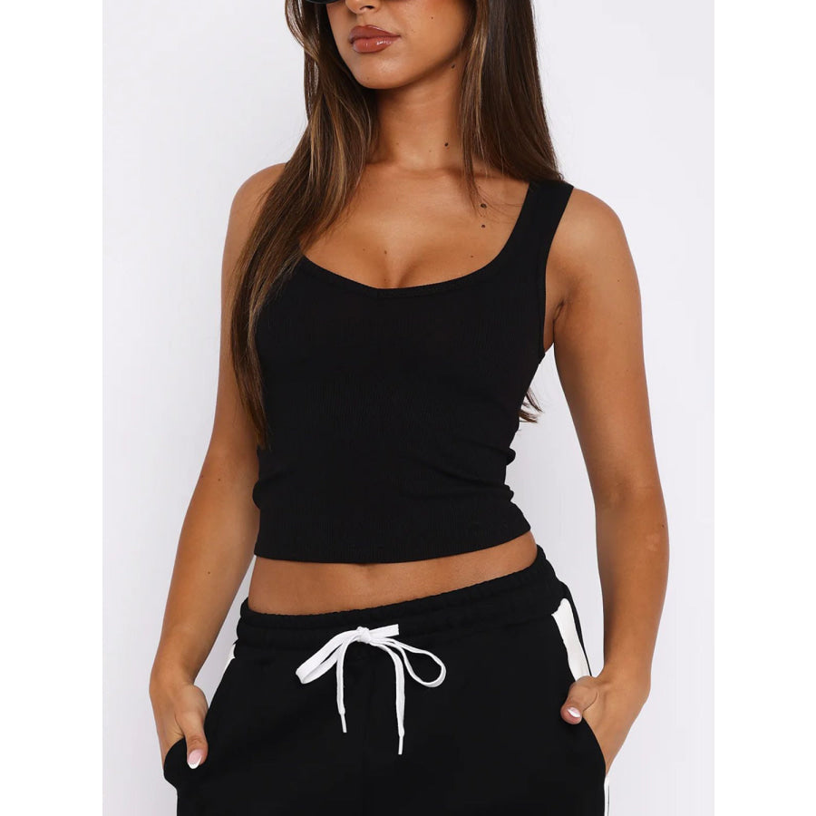 Lovelet Scoop Neck Wide Strap Tank Apparel and Accessories