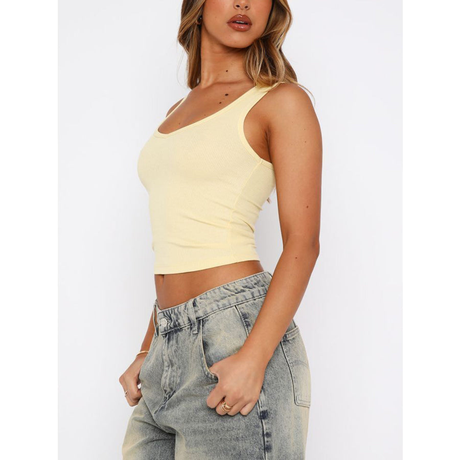 Lovelet Scoop Neck Wide Strap Tank Apparel and Accessories