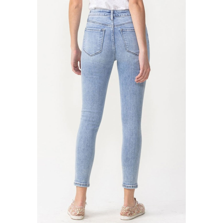 Lovervet Full Size Talia High Rise Crop Skinny Jeans Light / 24