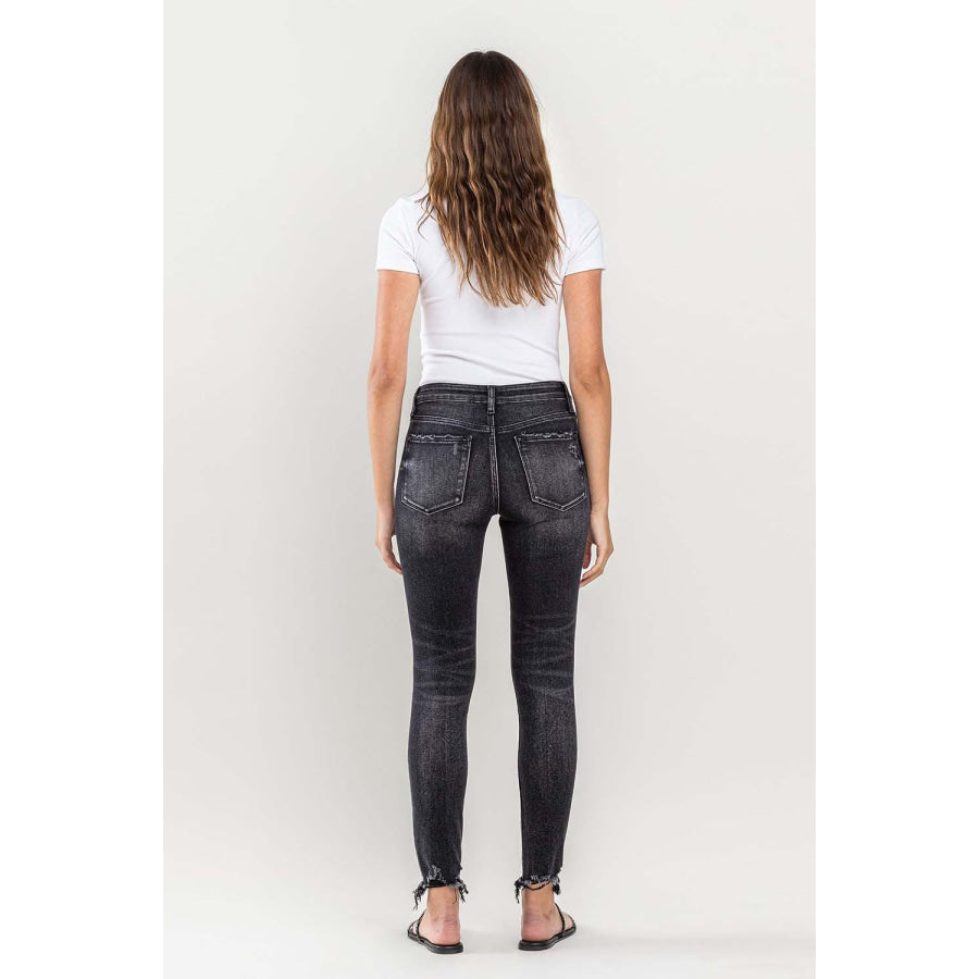 Lovervet Raw Hem Cropped Skinny Jeans Apparel and Accessories