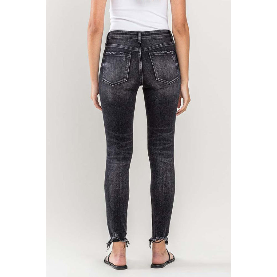 Lovervet Raw Hem Cropped Skinny Jeans Apparel and Accessories