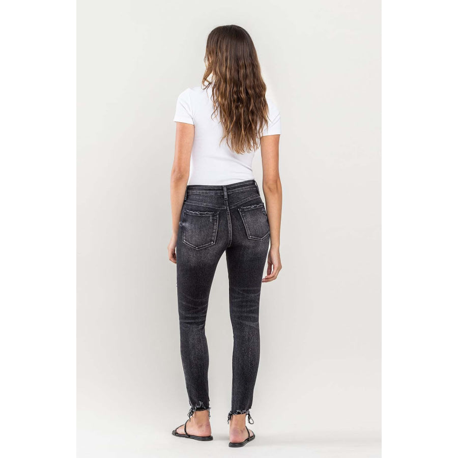 Lovervet Raw Hem Cropped Skinny Jeans Apparel and Accessories