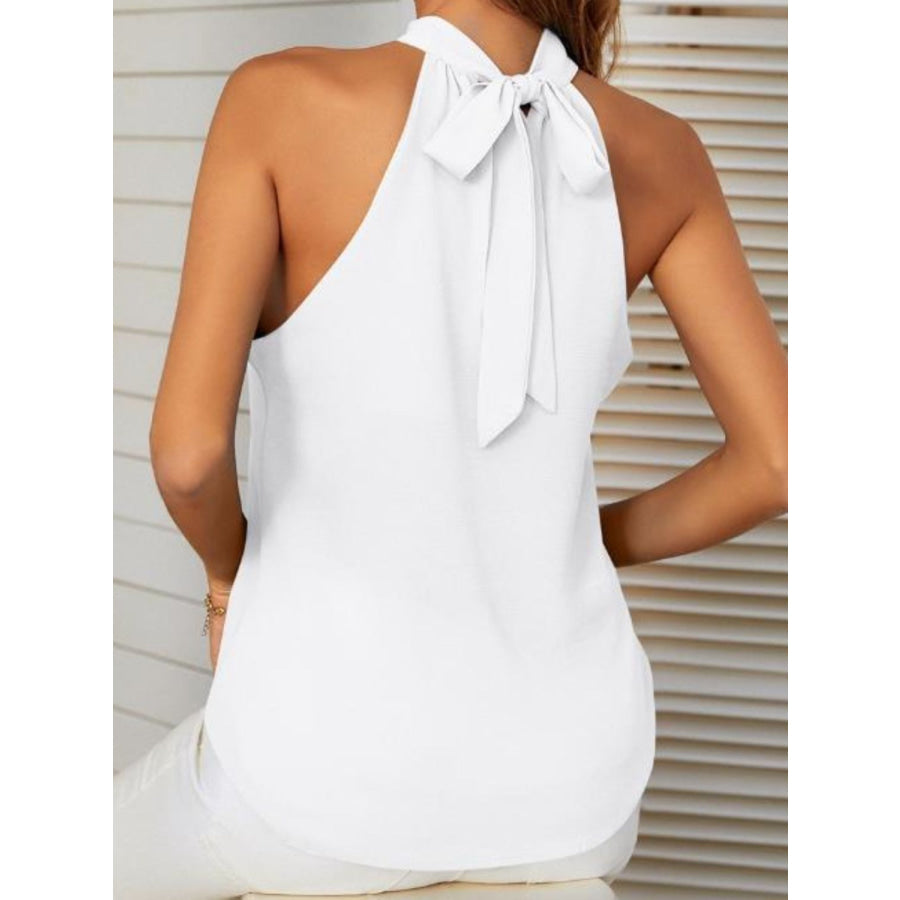 Mandy Cutout Grecian Neck Tank Apparel and Accessories
