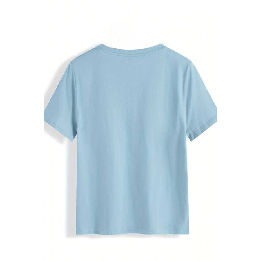 MARDI GRAS Round Neck Short Sleeve T - Shirt Apparel and Accessories