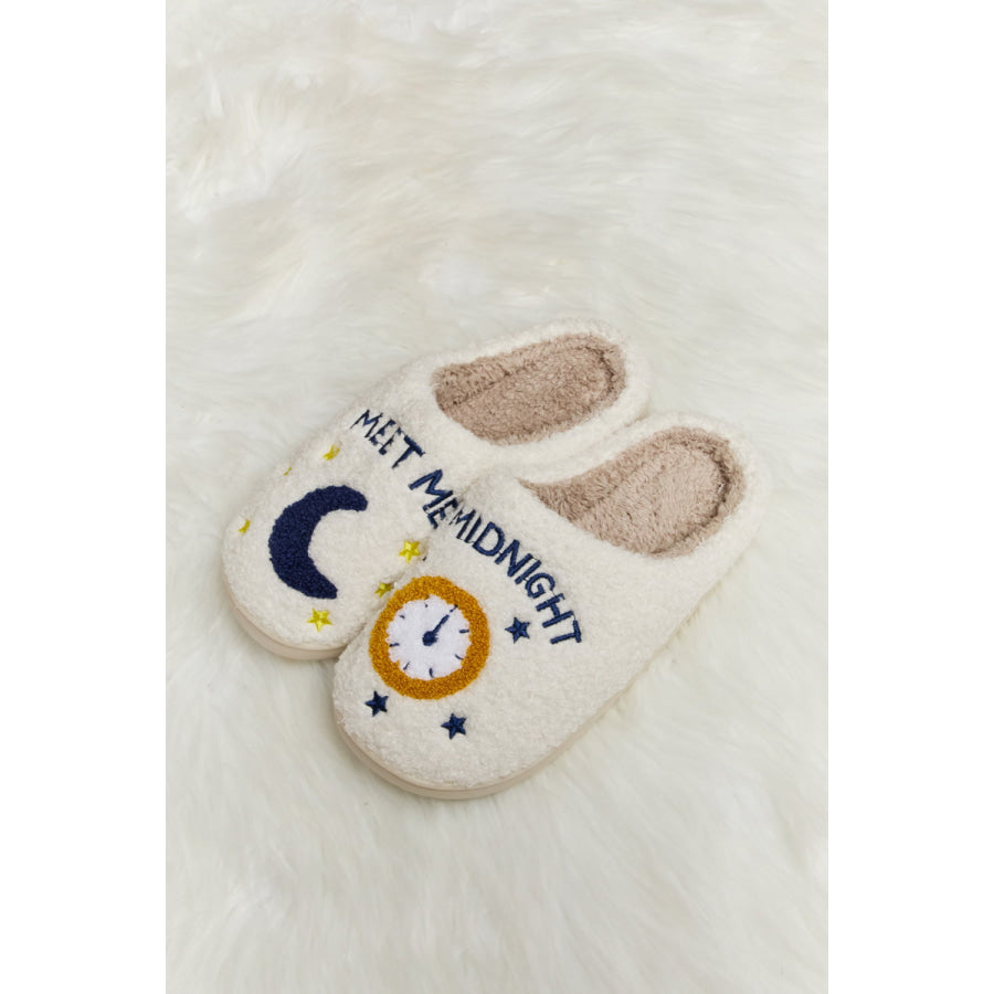 Melody Printed Plush Slide Slippers footwear