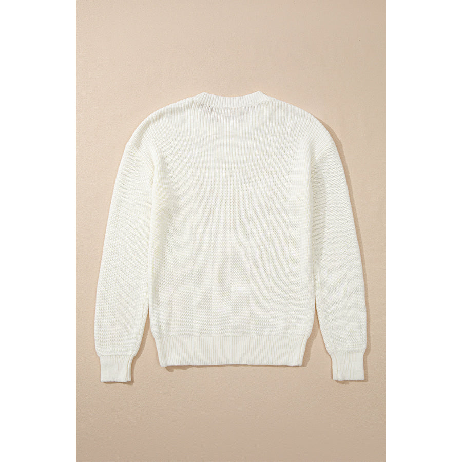 MERRY & BRIGHT Round Neck Sweater Apparel and Accessories