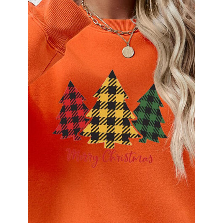 MERRY CHRISTMAS Dropped Shoulder Sweatshirt Clothing