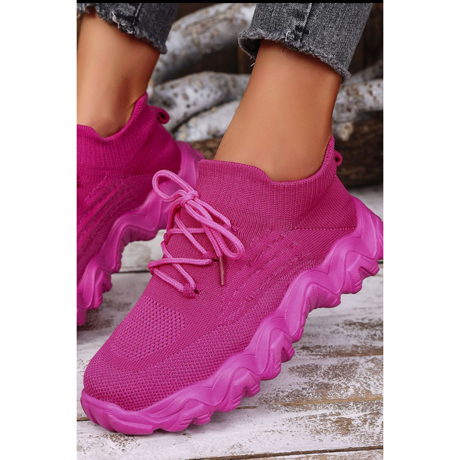Mesh Lace-Up Round Toe Athletic Apparel and Accessories