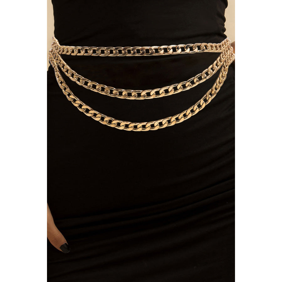 Metal Triple-Layered Chain Belt