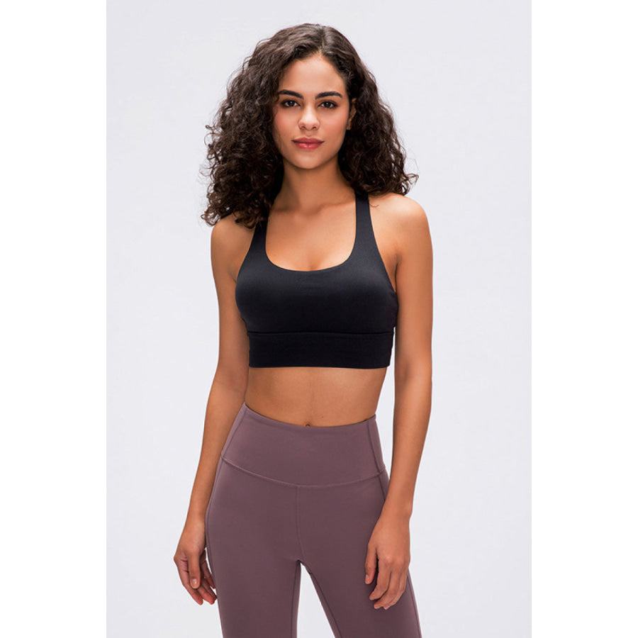 Millennia Double X Sports Bra - Basic Colors Black / S Apparel and Accessories
