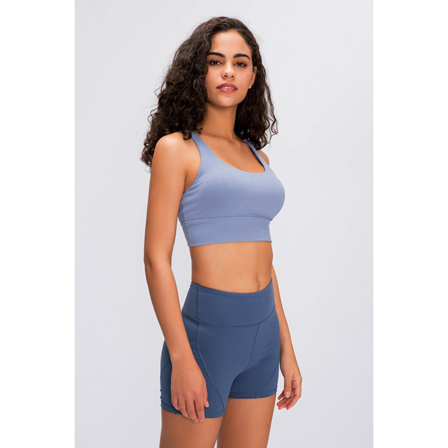 Millennia Double X Sports Bra - Basic Colors Blue / S Apparel and Accessories