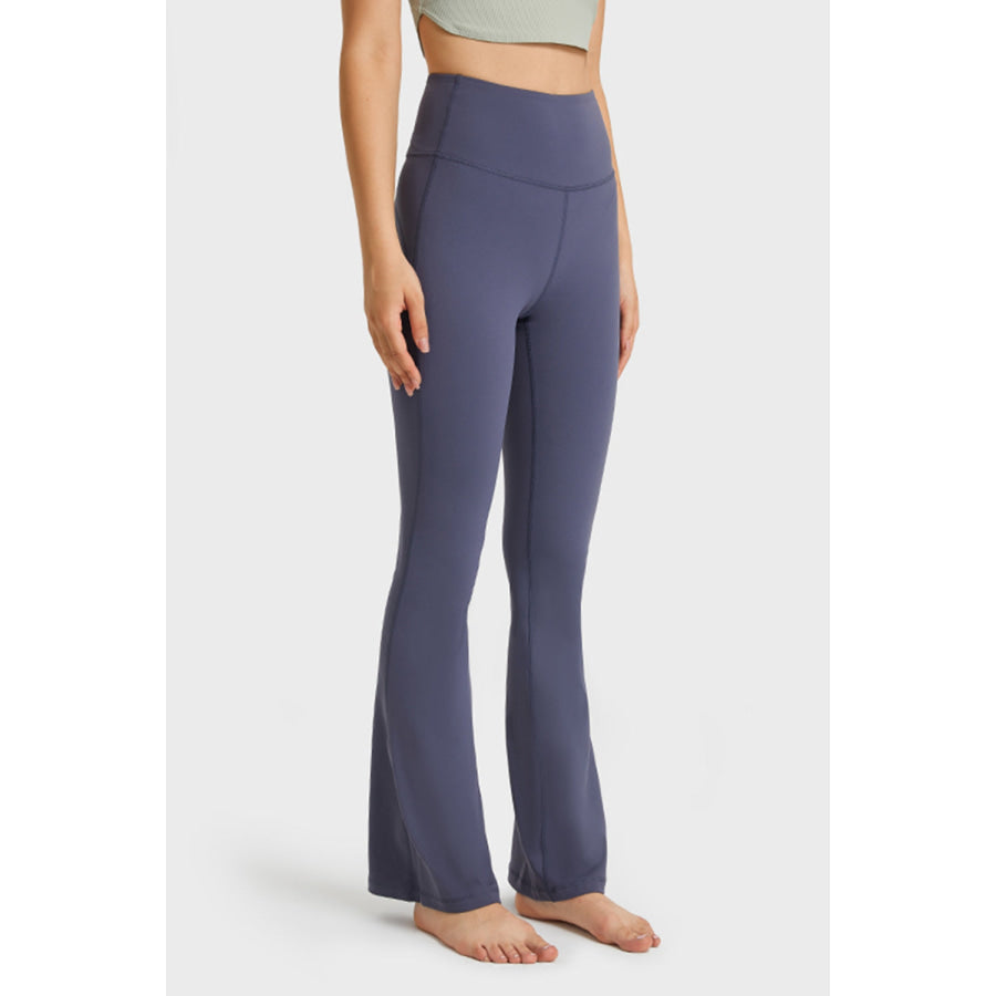 Millennia Elastic Waist Flare Yoga Pants Apparel and Accessories