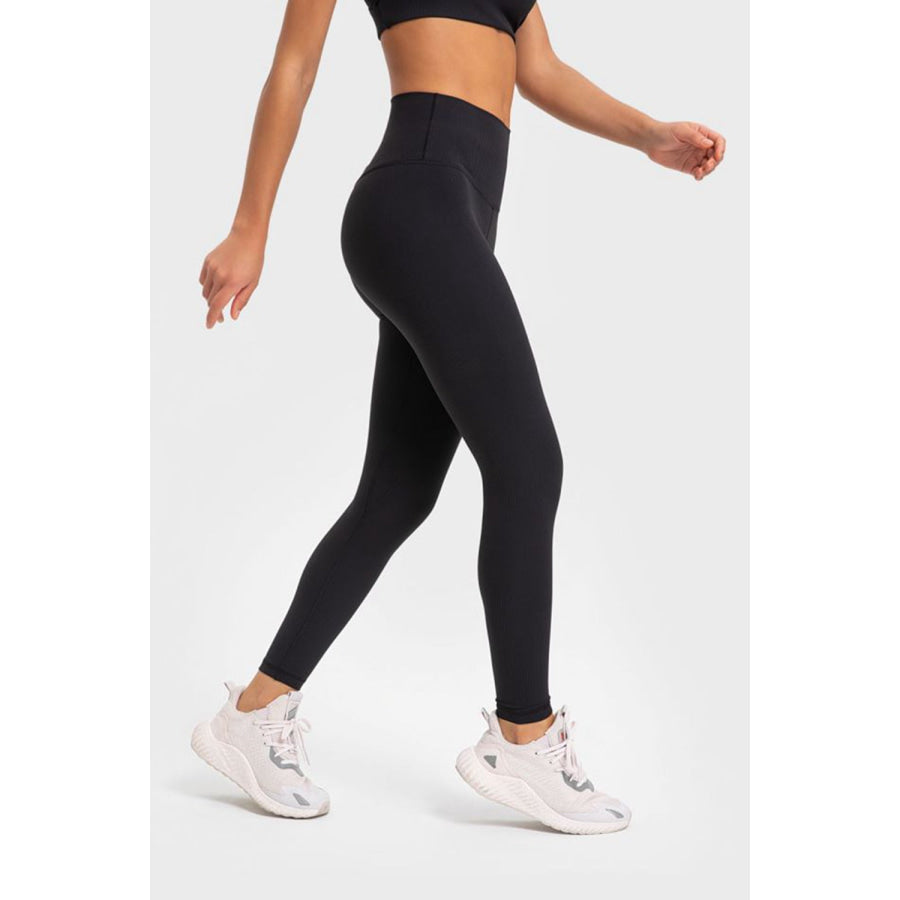 Millennia Highly Stretchy Wide Waistband Yoga Leggings Apparel and Accessories