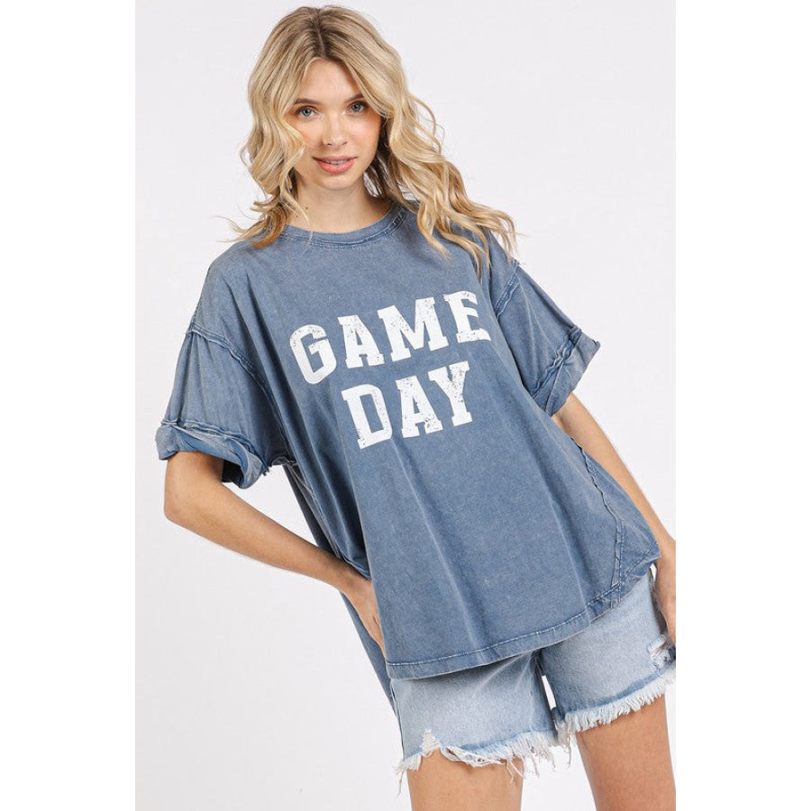 Mittoshop GAME DAY Round Neck Short Sleeve T-Shirt Apparel and Accessories
