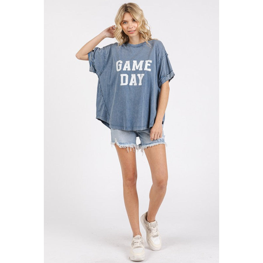 Mittoshop GAME DAY Round Neck Short Sleeve T-Shirt Apparel and Accessories