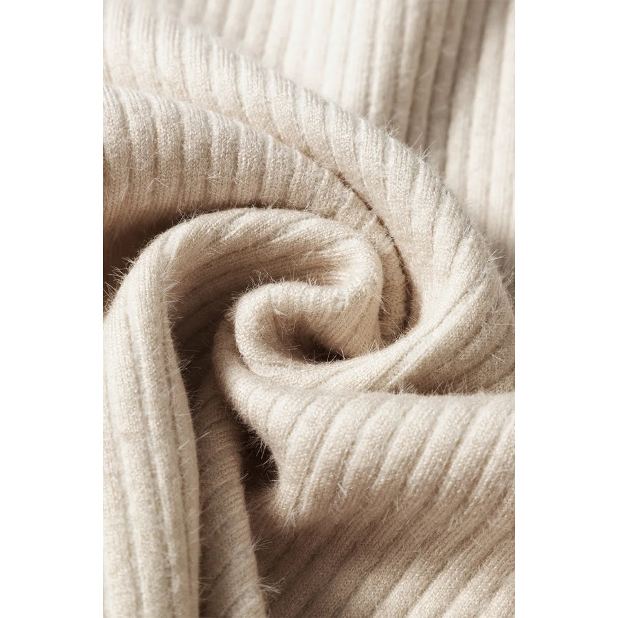 Mock Neck Long Sleeve Sweater Apparel and Accessories