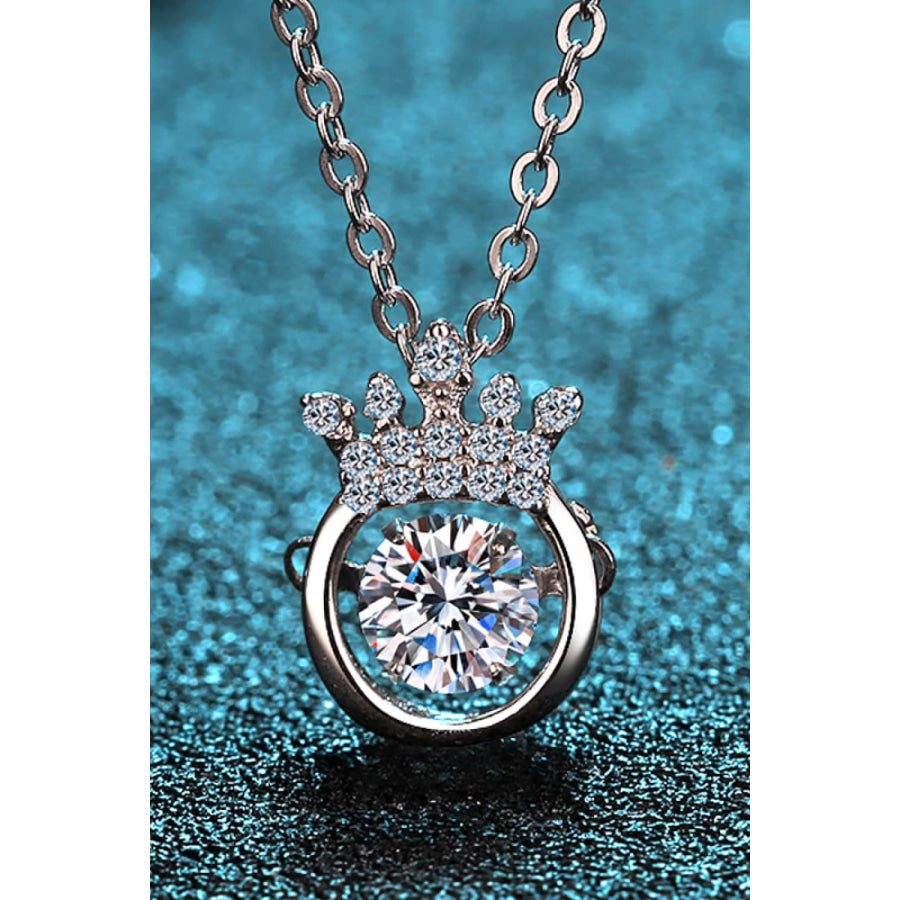 Moissanite 925 Sterling Silver Necklace Silver / One Size