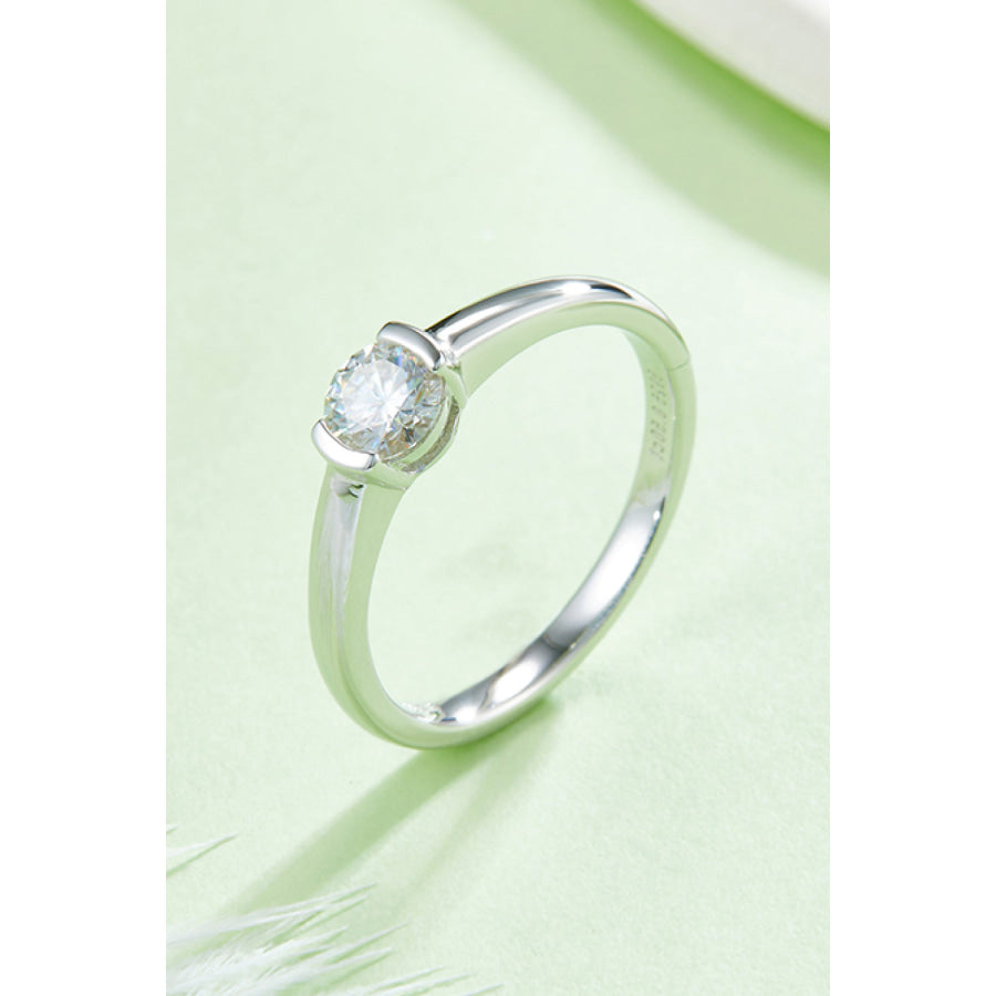 Moissanite 925 Sterling Silver Solitaire Ring