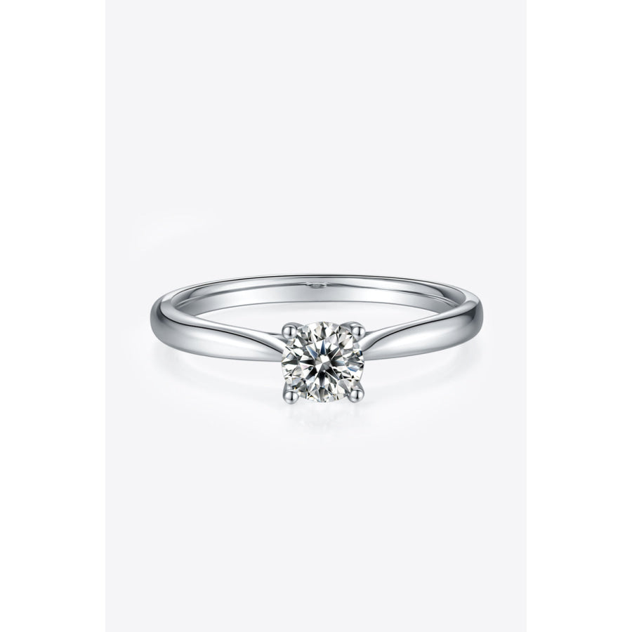 Moissanite 925 Sterling Silver Solitaire Ring