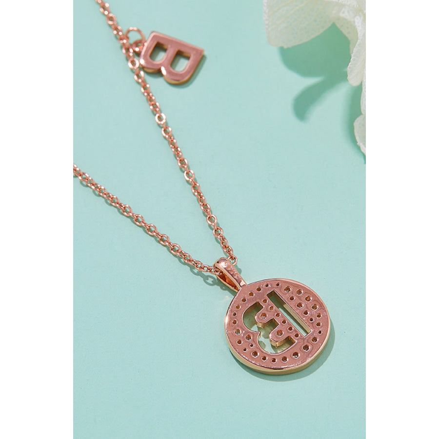 Moissanite A to J Pendant Necklace