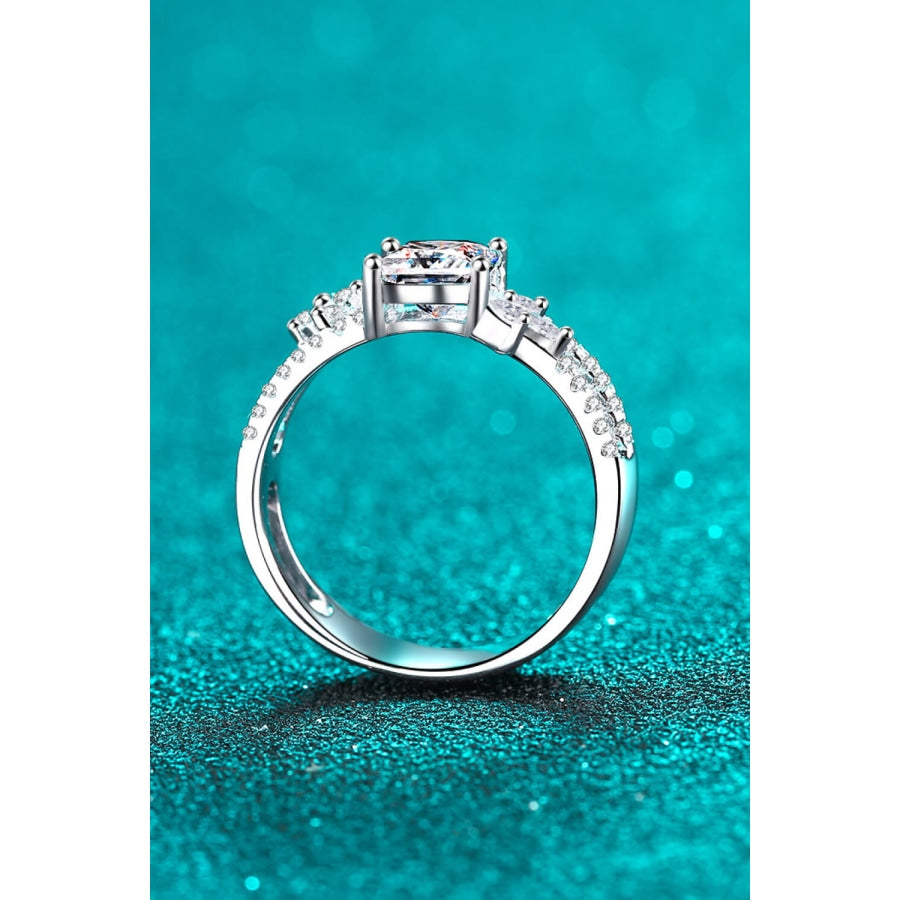Moissanite Double Layered Ring