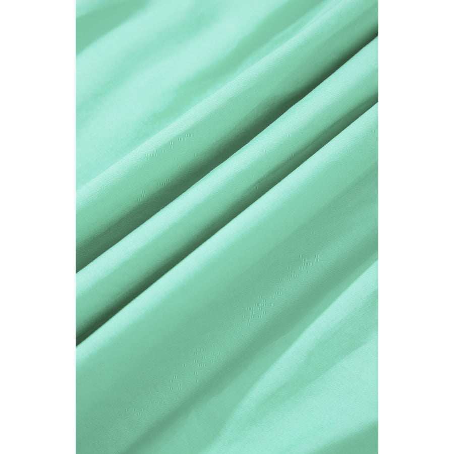 Multicolour Colorblock Self-tie Straps High Waist Flowy Maxi Dress with Pockets Dresses/Maxi Dresses