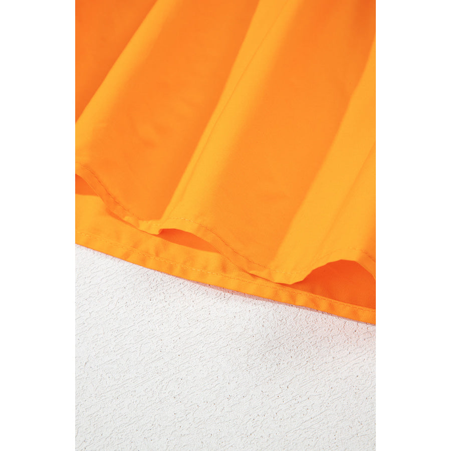 Multicolour Colorblock Self-tie Straps High Waist Flowy Maxi Dress with Pockets Dresses/Maxi Dresses