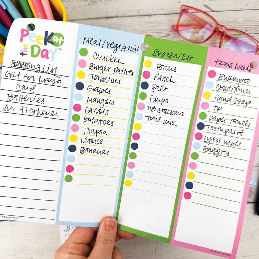 NEW! Peek at the Day™ Daily Planner Pad | All Bright &amp; Cheery Pads