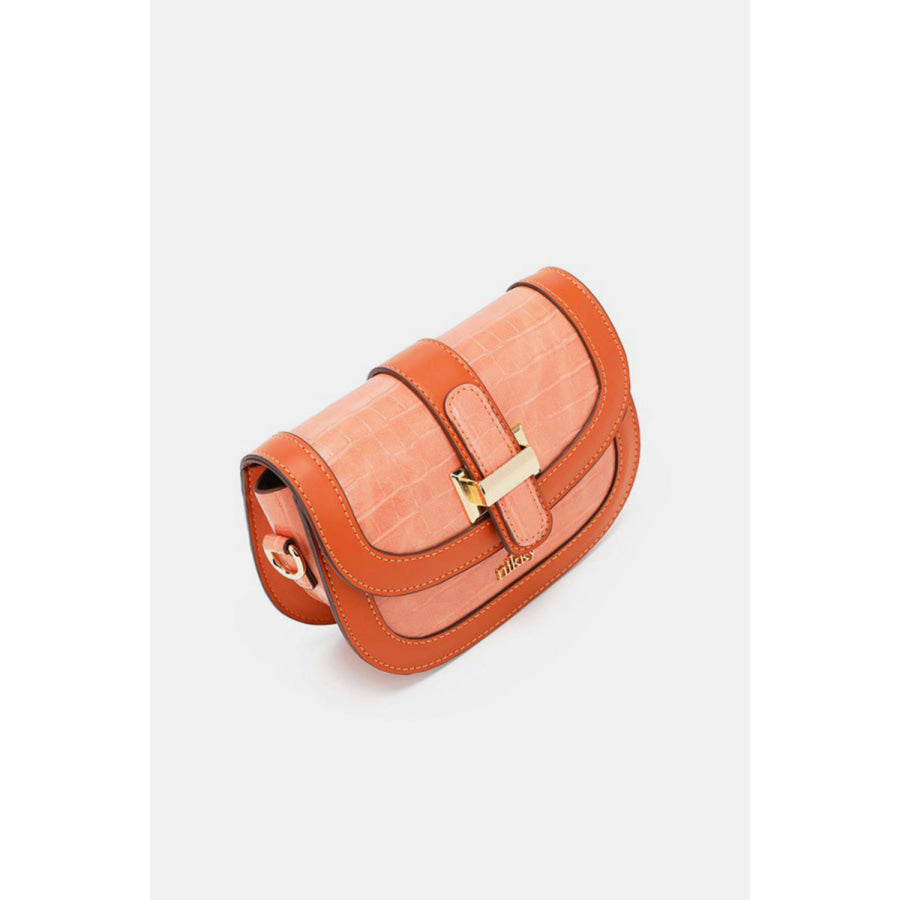 Nicole Lee USA Croc Embossed Crossbody Bag Apparel and Accessories