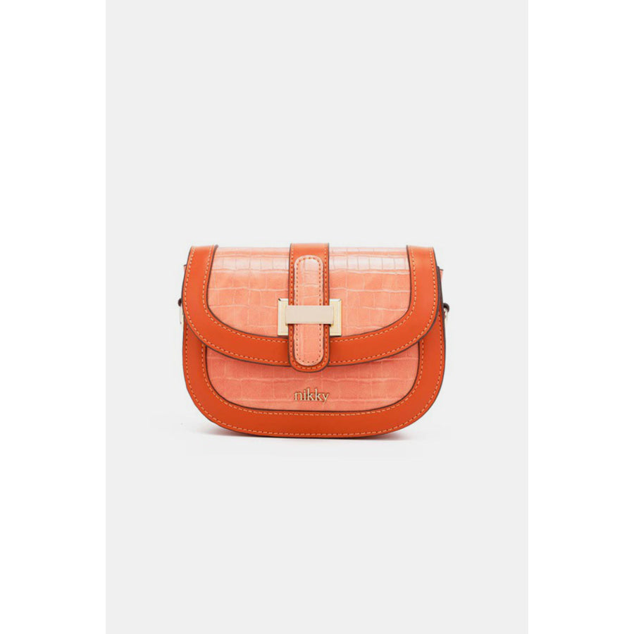 Nicole Lee USA Croc Embossed Crossbody Bag Apparel and Accessories